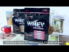 厚重印刷 立面バリア ポケット 健康用品用ラミネートジッパー