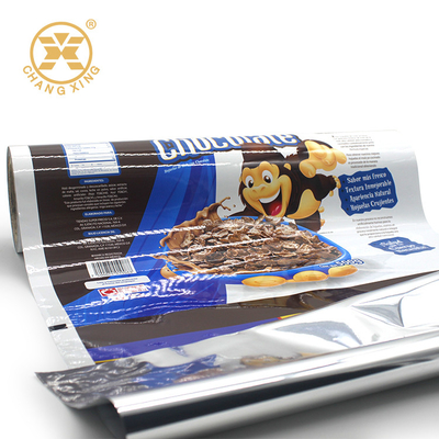 Heat Sealing Bopp Coffee Snack Food Packaging Film Roll Custom Printing