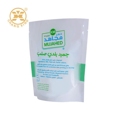 Moisture Proof Stand Up Plastic Packaging Bags With Window For Snack Dried Food Nuts Custom Logo