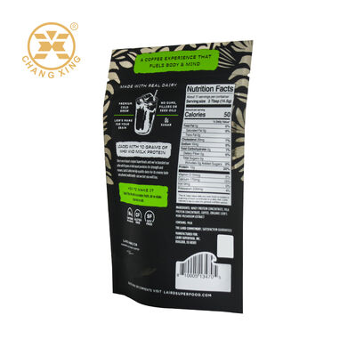 Custom Stand-Up Pouch Coffee Packaging Bag Moisture-Proof Plastic Protein Powder Bag Heat Sealing Coffee Bags