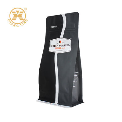 250g 500g 1kg Flat Bottom Pouch Coffee Packaging Bag Stand Up Coffee Bags Custom Moisture Proof Zipper Bags
