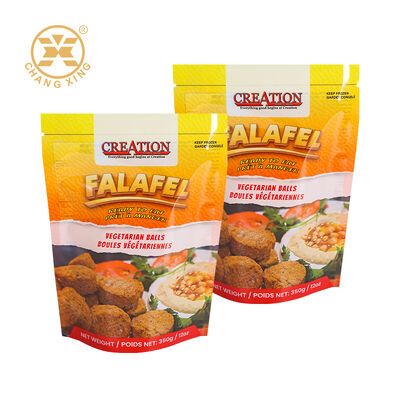 Custom Printed Food Packaging Bag Food Grade Laminated Stand Up Bag For Fried Food