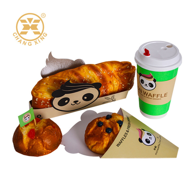 カスタム印刷 スナックパッケージング セット 食品バッグ パン箱 飲料カップ セット 食品パッケージング 飾り付け