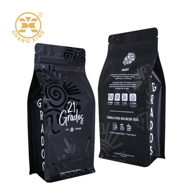 防湿 15オンス フラットボトムコーヒーバッグ スタンドアップ ザイプバッグ コーヒー豆茶 250g 500g 1kg