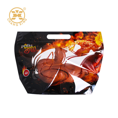 カスタム 印刷 サイズ マイクロ波 焼き鶏 包装 袋 ポリタン チキン バッグ  Zipper