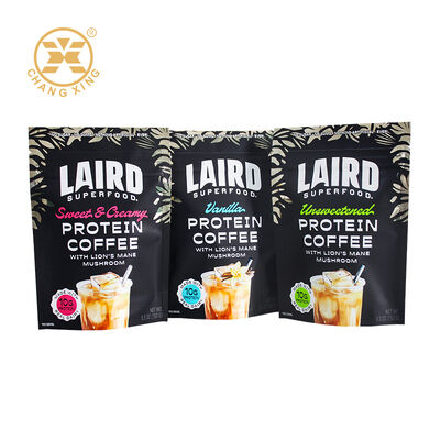 カスタムスタンドアップパウチコーヒー包装袋 防湿プラスチックプロテインパウダーバッグ ヒートシールコーヒーバッグ