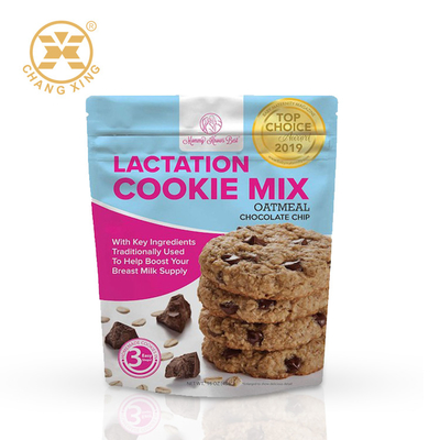 アルミホイル スタンドアップポック チョコレートチップ クッキーロールフィルム 食品包装袋 チョコレートチップ クッキー包装袋